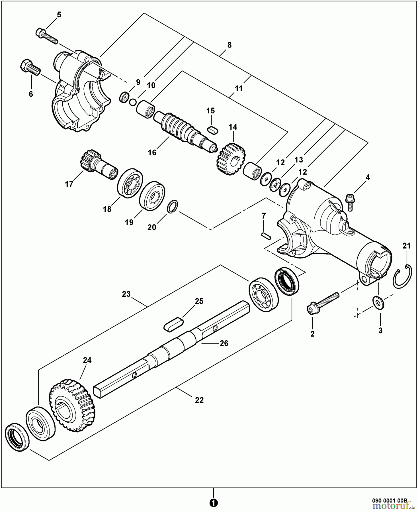 Echo Trimmer Zubehör 99944200553 - Echo ProSweep Attachment Gear Case