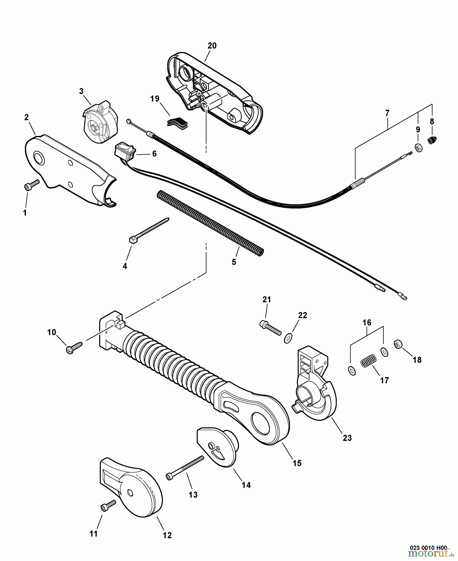 Echo Bläser / Sauger / Häcksler / Mulchgeräte PB-620H - Echo Back Pack Blower, S/N: P04813001001 - P04813999999 Hip Mount Throttle Control