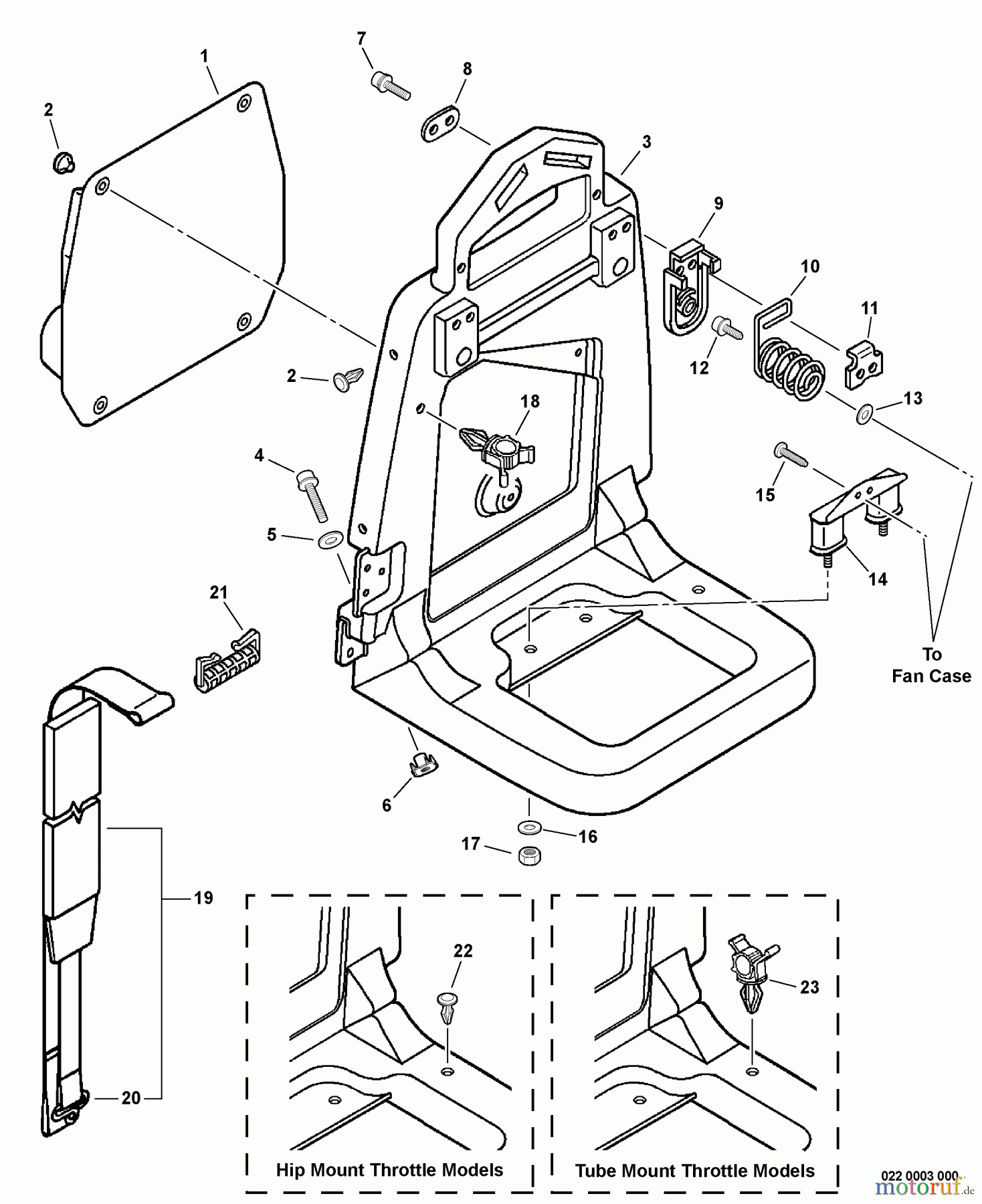 Echo Bläser / Sauger / Häcksler / Mulchgeräte PB-620ST - Echo Back Pack Blower, S/N: P03812001001 - P03812999999 Backpack Frame, Harness