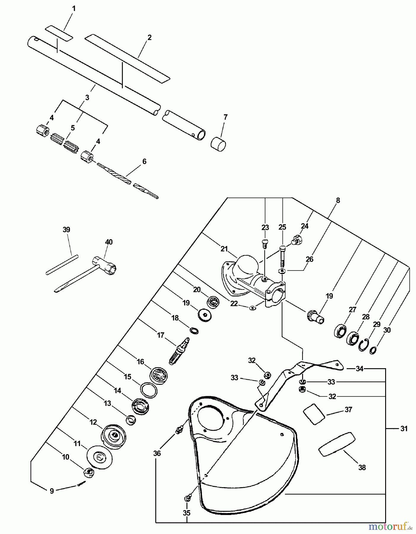 Echo Trimmer Zubehör 99944200600 - Echo 80 Tooth Brushcutter Attachment Grass Trimmer Attachment