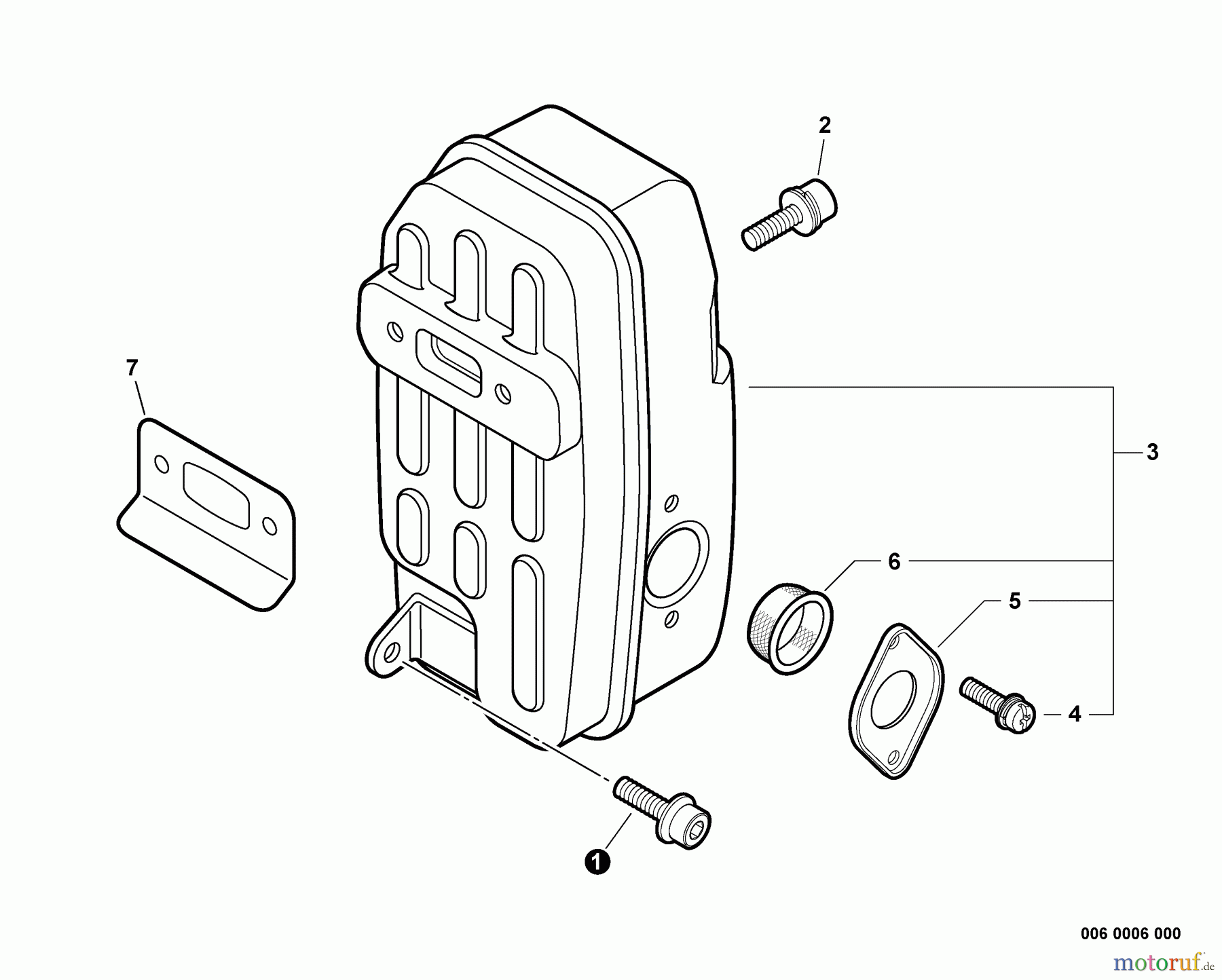 Echo Bläser / Sauger / Häcksler / Mulchgeräte PB-650 - Echo Back Pack Blower, S/N: 04001001 - 04999999 Exhaust