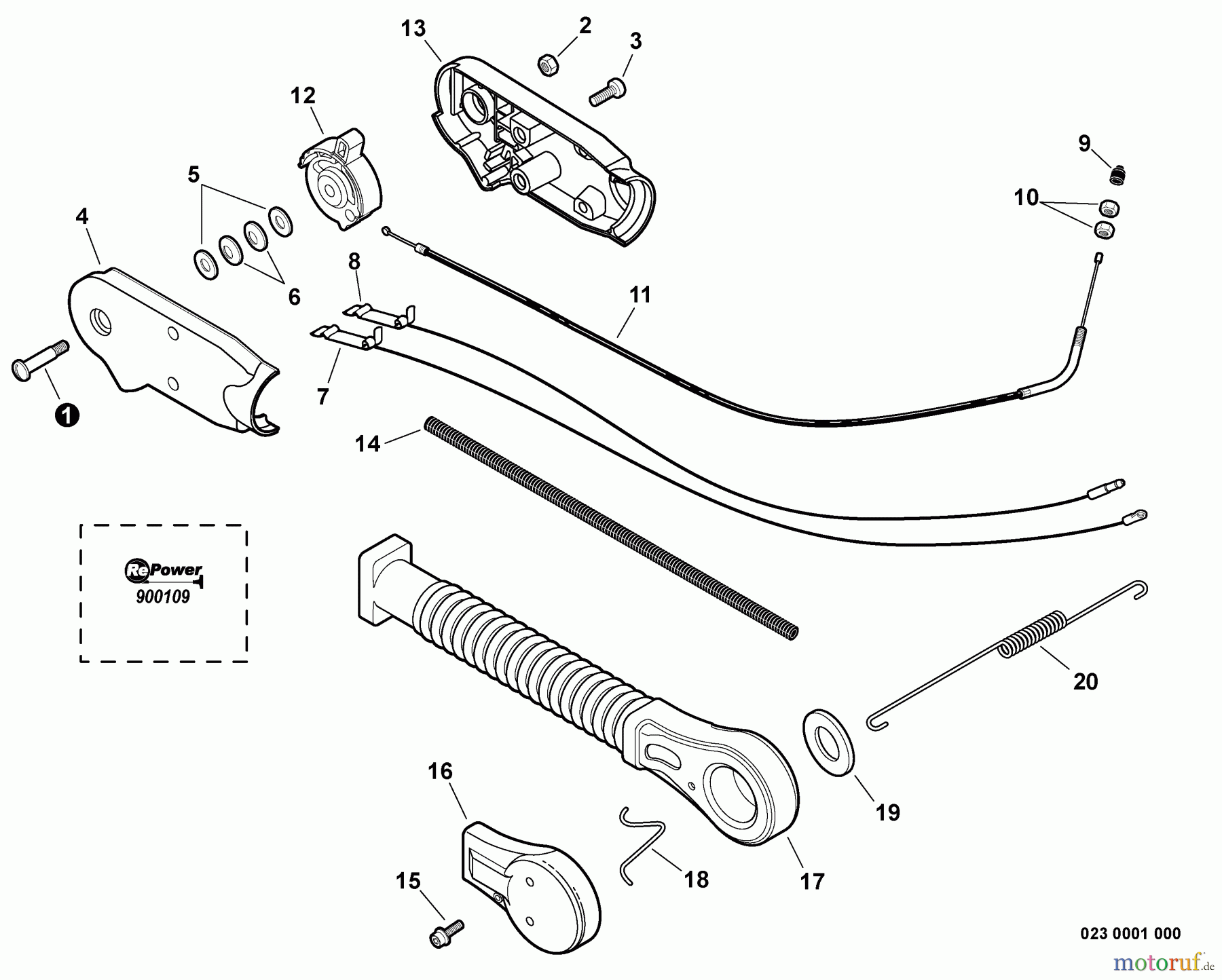 Echo Bläser / Sauger / Häcksler / Mulchgeräte PB-750H - Echo Back Pack Blower, S/N: 05001001 - 05999999 Hip Mount Throttle