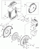 Echo PB-650 - Back Pack Blower, S/N: 04001001 - 04999999 Ersatzteile Leaf Gaurd, Fan Cover, Engine Cover