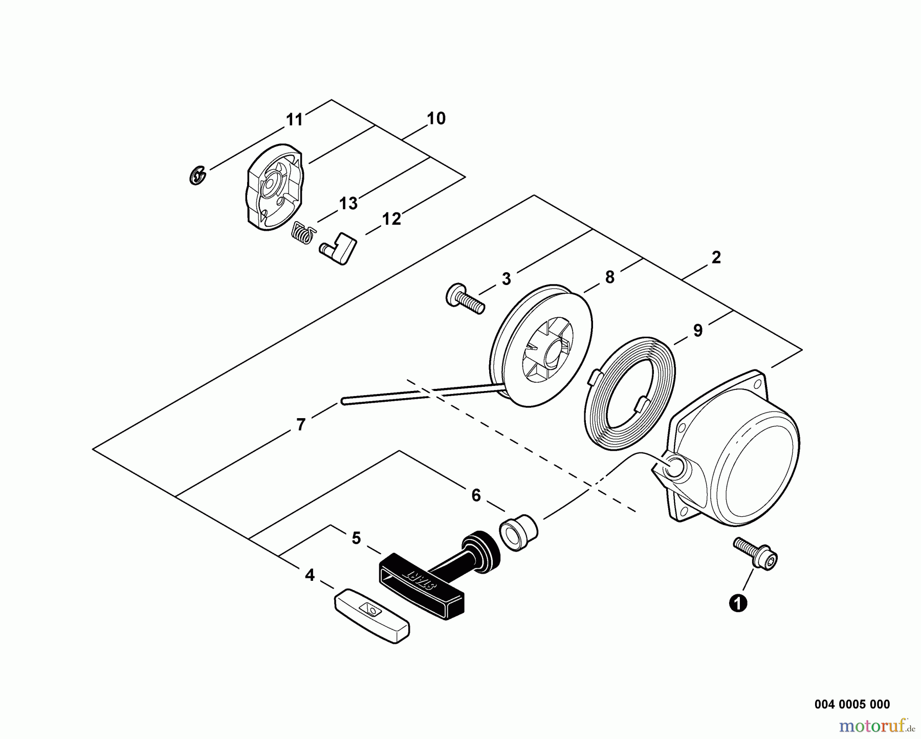 Echo Bläser / Sauger / Häcksler / Mulchgeräte PB-651H - Echo Back Pack Blower, S/N: 06001001 - 06999999 Starter S/N: 06001001 - 06005293