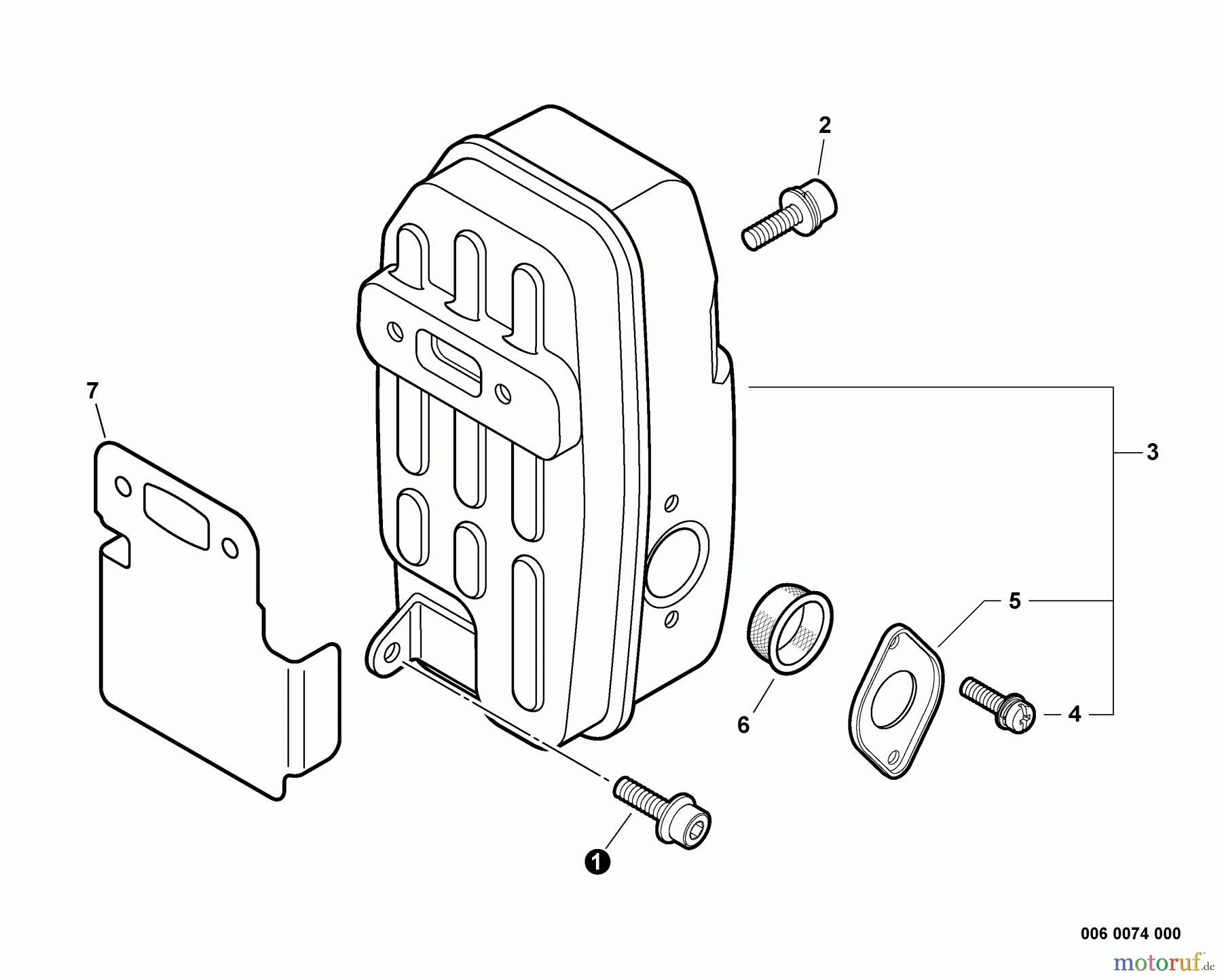 Echo Bläser / Sauger / Häcksler / Mulchgeräte PB-755 - Echo Back Pack Blower, S/N: P38526001001 - P38526999999 Exhaust