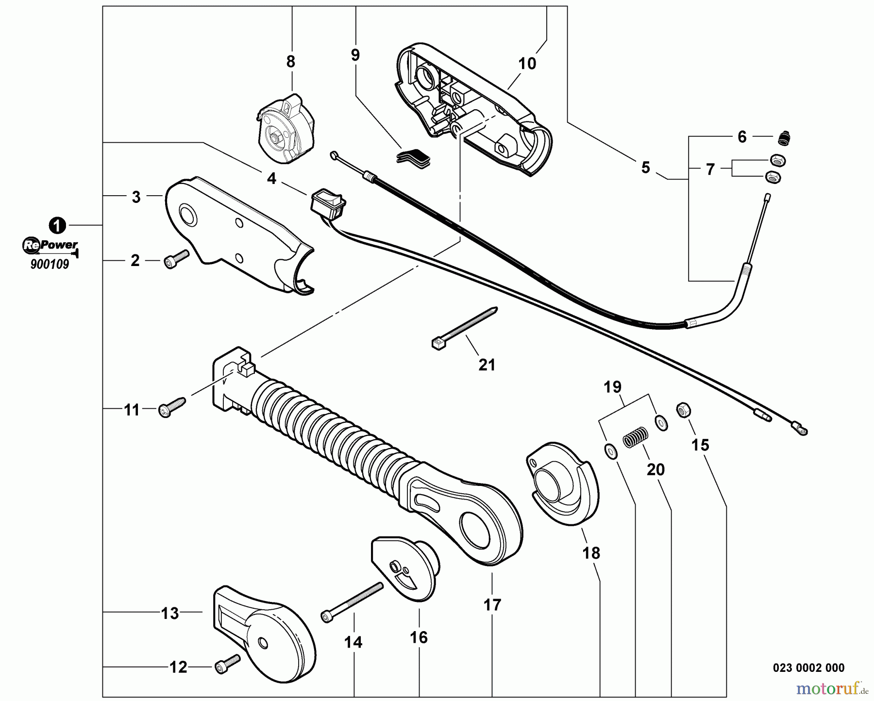 Echo Bläser / Sauger / Häcksler / Mulchgeräte PB-755H - Echo Back Pack Blower, S/N: P06913001001 - P06913999999 Hip Mount Throttle Control