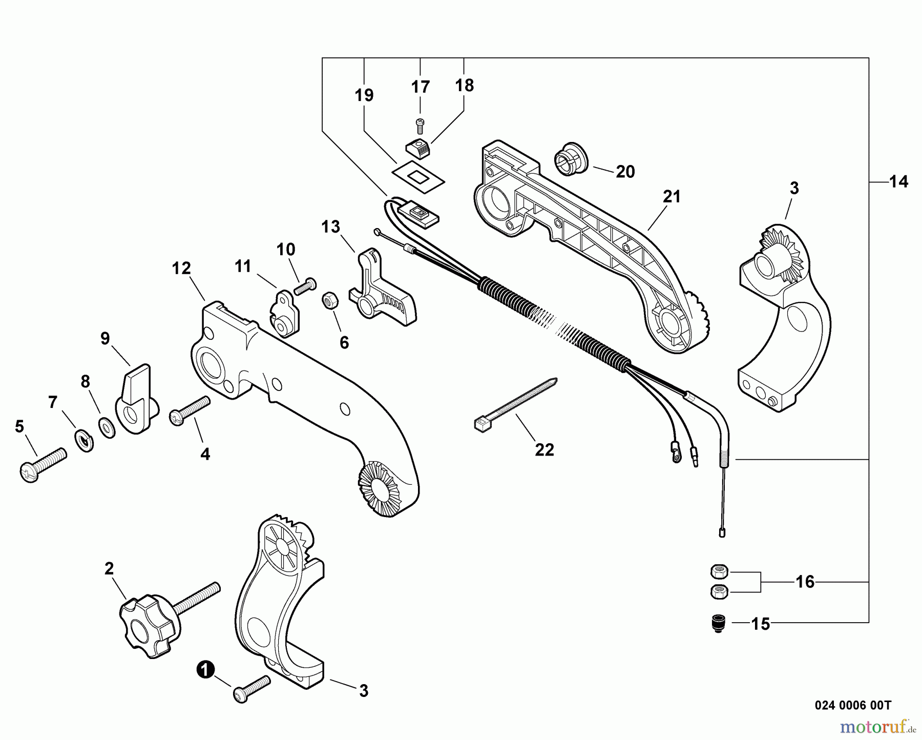  Echo Bläser / Sauger / Häcksler / Mulchgeräte	 PB-755ST - Echo Back Pack Blower, S/N: P04011001001 - P04011999999 Tube Mount Throttle Control
