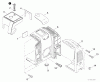 Echo PB-760LNH - Back Pack Blower, S/N: P37812001001 - P37812999999 Ersatzteile Engine Cover, Muffler Cover