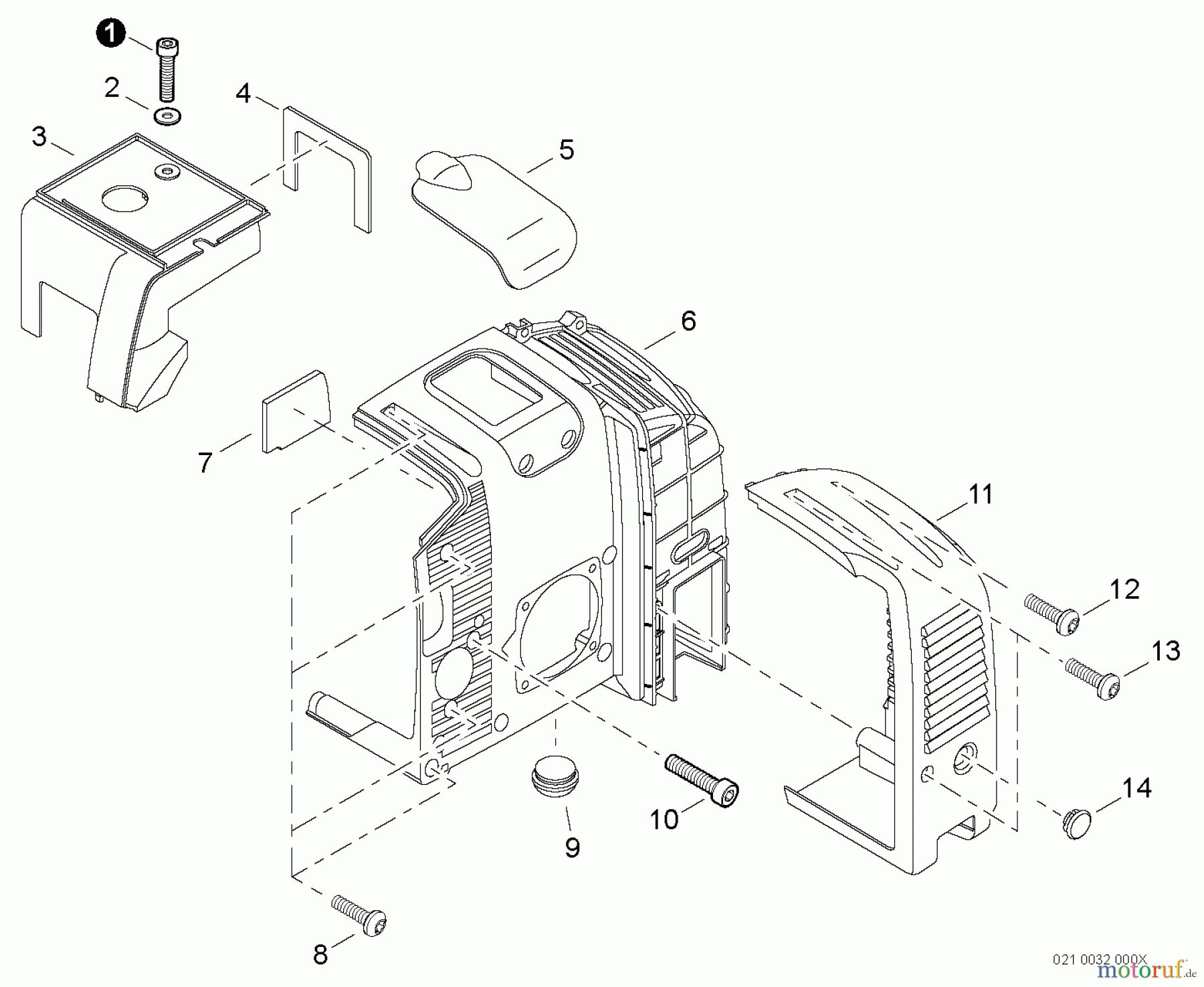  Echo Bläser / Sauger / Häcksler / Mulchgeräte	 PB-760LNH - Echo Back Pack Blower, Engine Cover, Muffler Cover