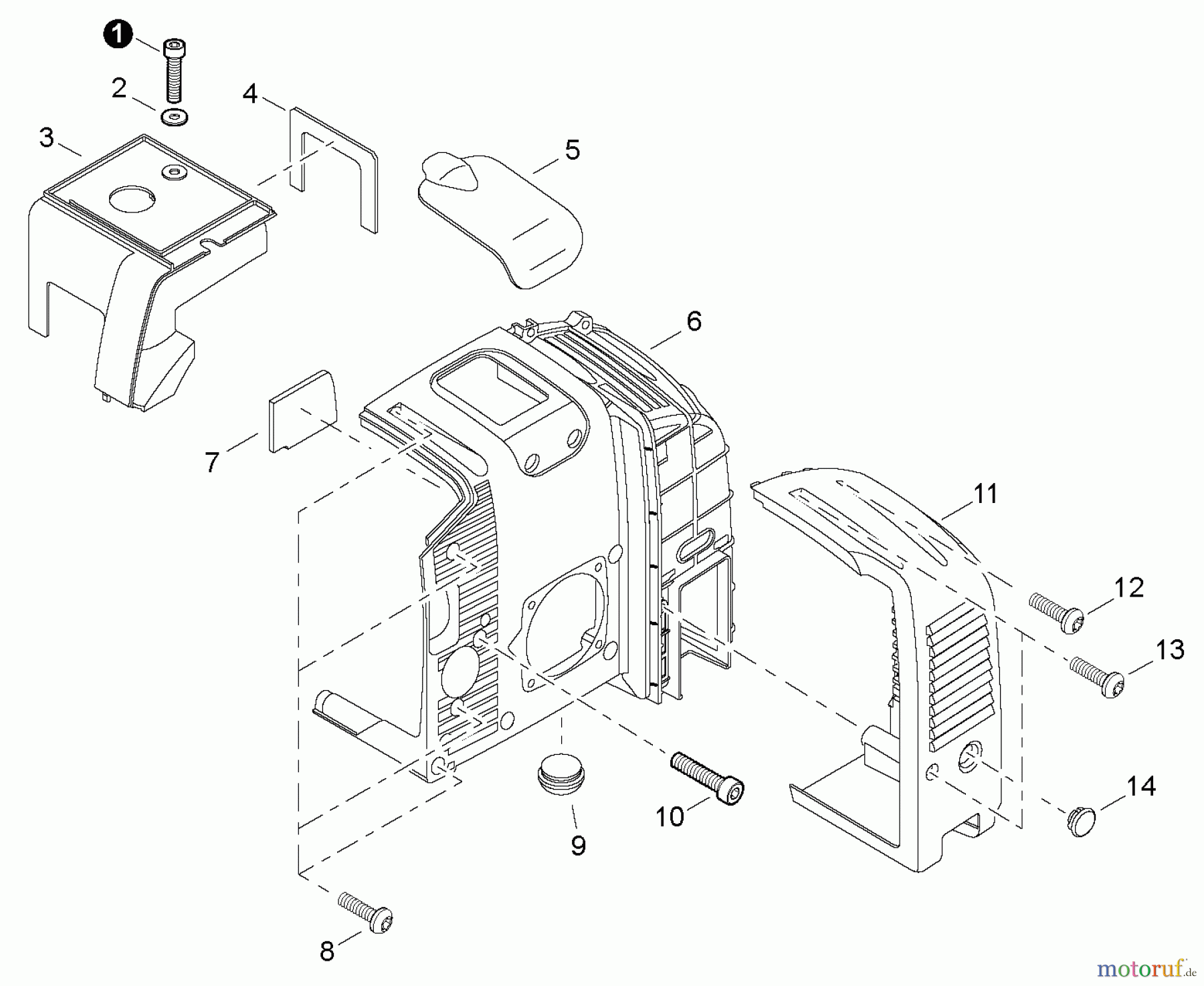 Echo Bläser / Sauger / Häcksler / Mulchgeräte PB-760LNT - Echo Back Pack Blower, Engine Cover, Muffler Cover