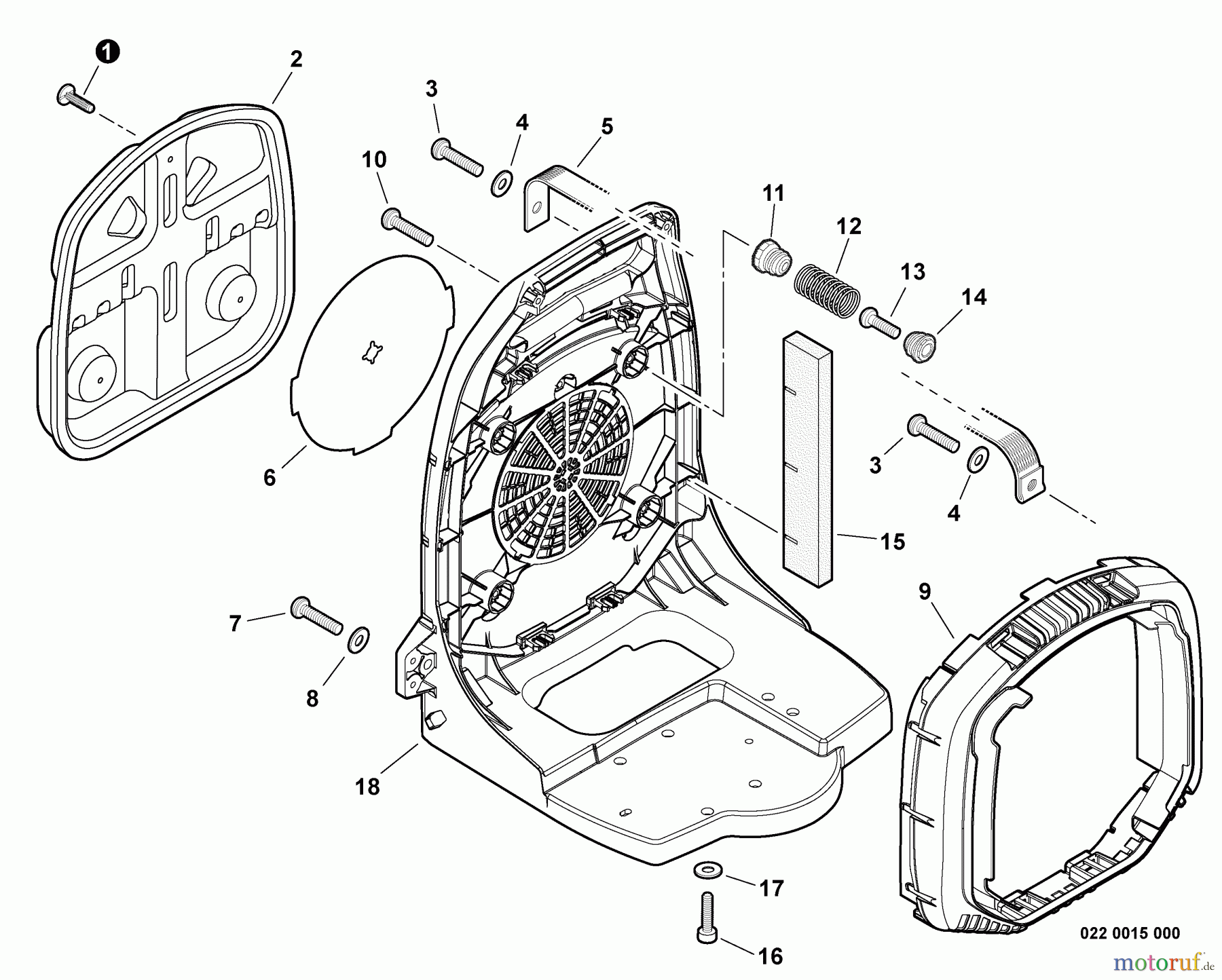 Echo Bläser / Sauger / Häcksler / Mulchgeräte PB-760LNH - Echo Back Pack Blower, S/N: P37812001001 - P37812999999 Backpack Frame
