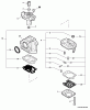 Echo PB-770T - Back Pack Blower, S/N: P03012001001 - P03012999999 Ersatzteile Carburetor -- WYK-345