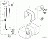Echo PB-770T - Back Pack Blower, S/N: P03012001001 - P03012999999 Ersatzteile Fuel System  S/N: P03012001001 - P03012043747