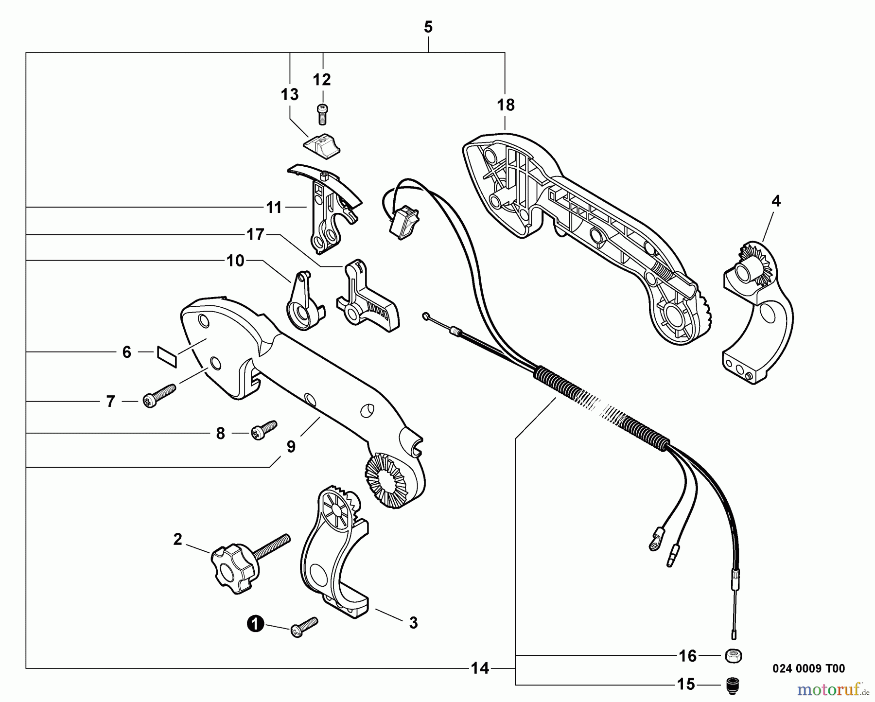 Echo Bläser / Sauger / Häcksler / Mulchgeräte PB-770T - Echo Back Pack Blower, S/N: P03012001001 - P03012999999 Tube Mount Throttle Control