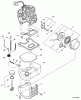 Echo EA-410 - Earth Auger, S/N: S05503001001 - S05503999999 Ersatzteile Fuel System, Starter