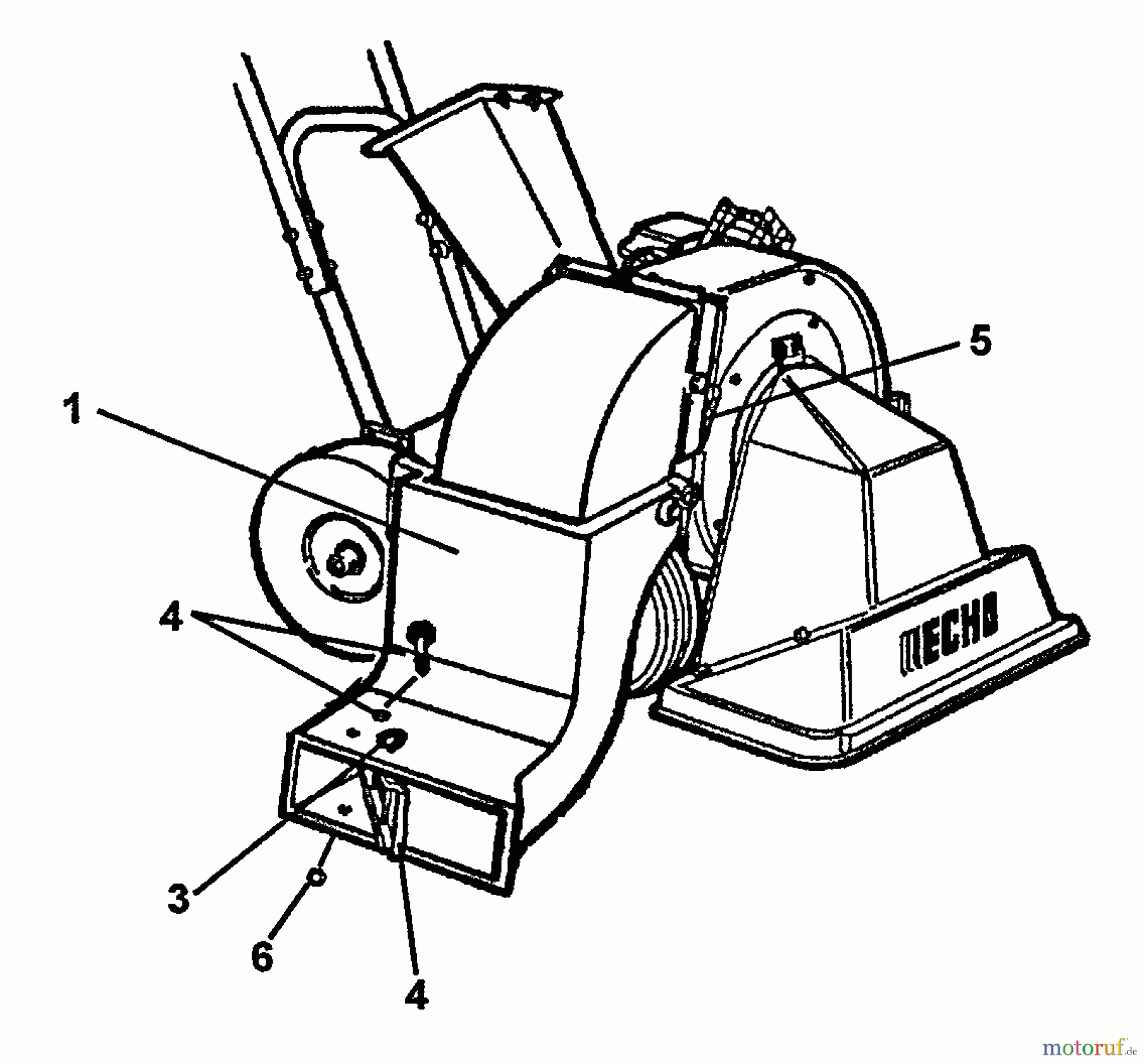 Echo Bläser / Sauger / Häcksler / Mulchgeräte CSV-5 - Echo Chipper/Shredder/Vacuum 99945400010 Blower Attachment