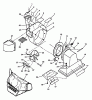 Echo CSV-8S - Chipper/Shredder/Vacuum Ersatzteile Rotor Housing, Hopper, Rotor Assy, Debris Bag, Decals