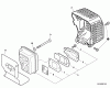 Echo EDR-260 - Reversible Engine Drill, S/N: E01807001001 - E01807999999 Ersatzteile Exhaust