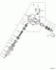 Echo PE-200 - Edger, S/N: S75512001001 - S75512999999 Ersatzteile Gear Case