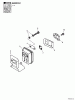 Echo PE-201 - Edger, S/N: 09001001 - 09999999 Ersatzteile Exhaust