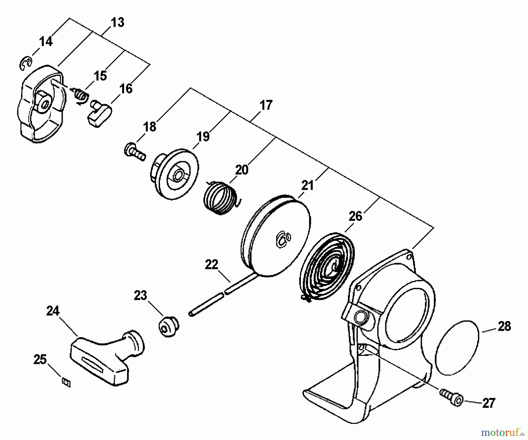Echo Kantenschneider PE-201 - Echo Edger, S/N: 09001001 - 09999999 Starter -- i-30