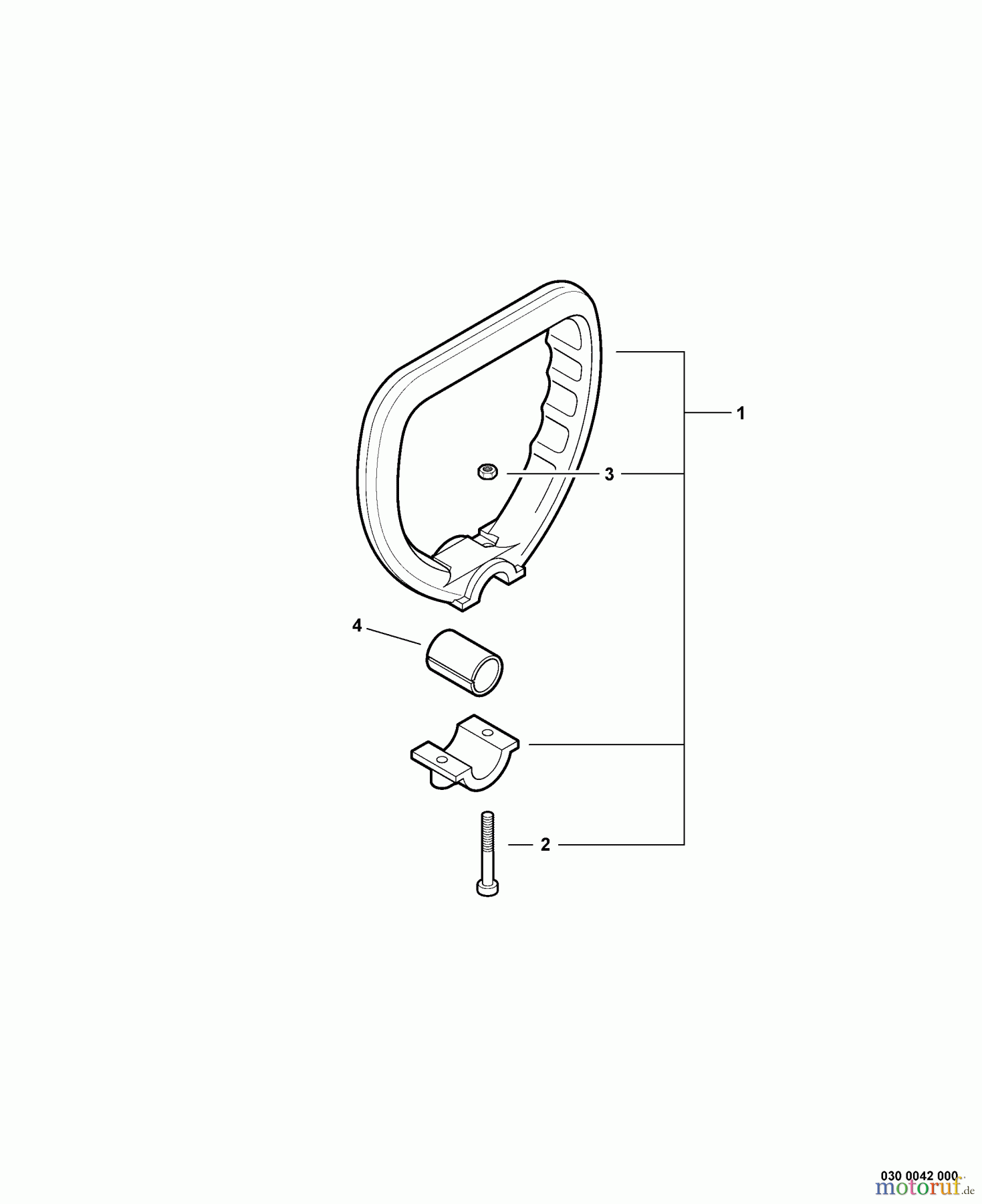 Echo Kantenschneider PE-225 - Echo Edger, S/N: S78813001001 - S78813999999 Front Handle