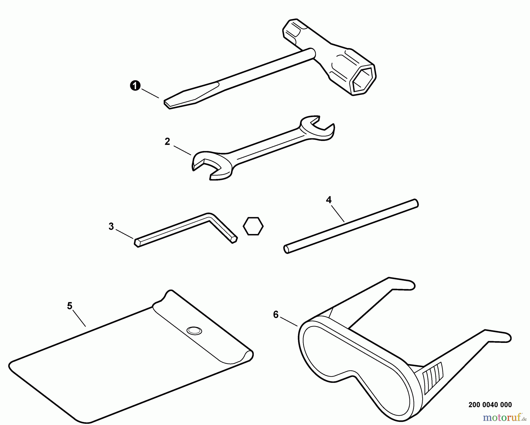 Echo Kantenschneider PE-231 - Echo Edger, S/N: 02001001 - 02999999 Tools