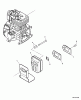 Echo PAS-260 - Power Unit, S/N: 04001001 - 04999999 Ersatzteile Exhaust