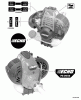 Echo PE-265S - Edger, S/N: S71412001001 - S71412999999 Ersatzteile Labels