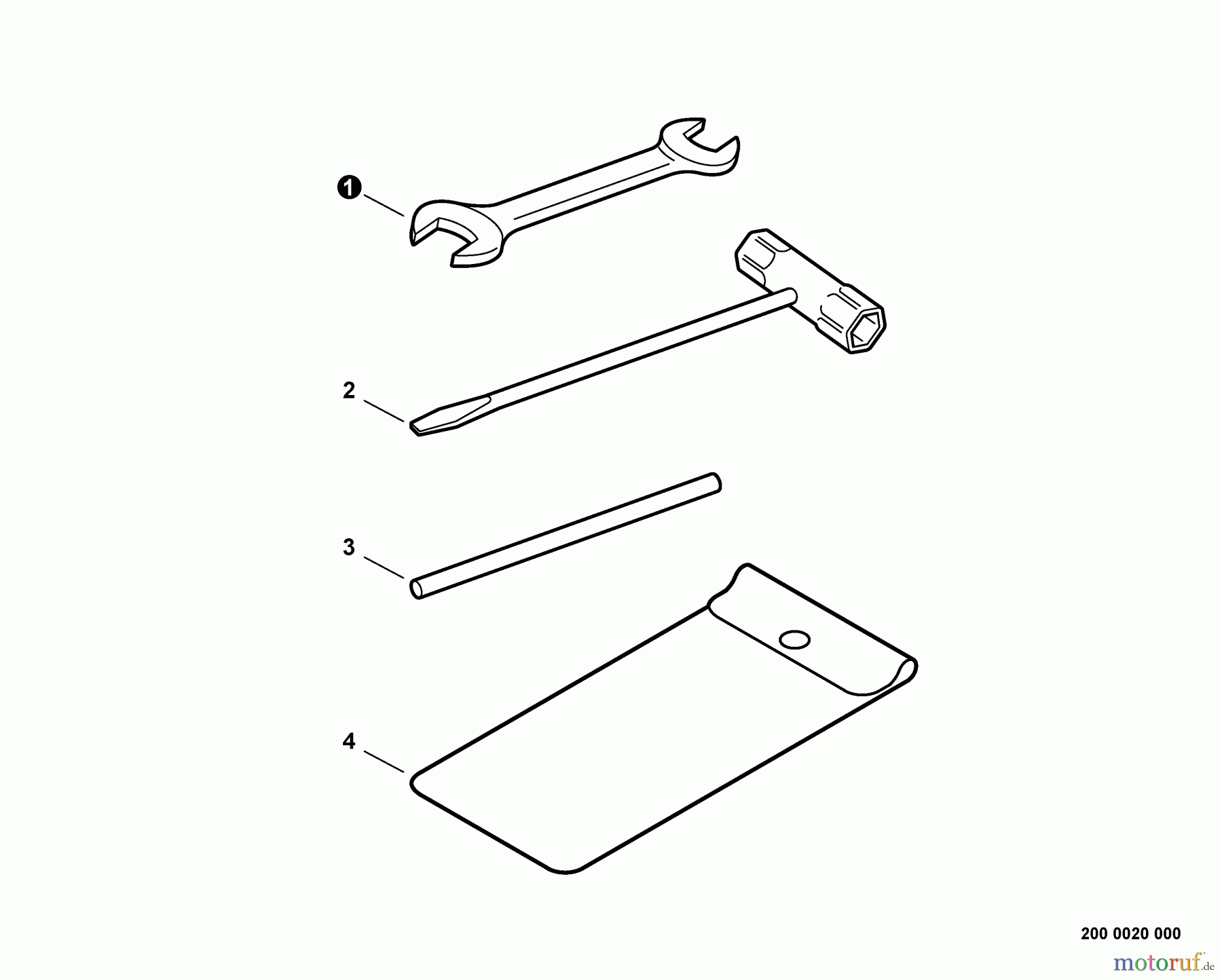Echo Kantenschneider PE-266 - Echo Edger, S/N: T42912001001 - T42912999999 Tools