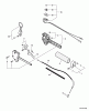 Echo PE-311 - Edger, S/N: 02001001 - 02999999 Ersatzteile Control Handle, Throttle Cable, Ignition Switch