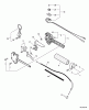Echo SRM-311S - String Trimmer, S/N:S74512001001 - S74512999999 Ersatzteile Control Handle, Throttle Cable, Ignition Switch