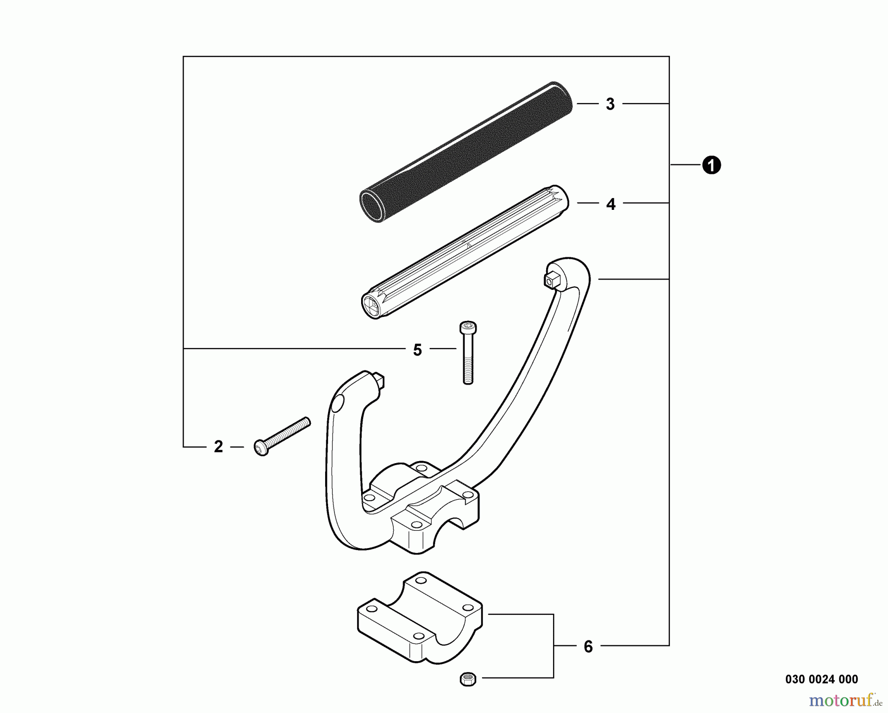 Echo Kantenschneider PE-266 - Echo Edger, S/N: T42811001001 - T42811999999 Loop Handle