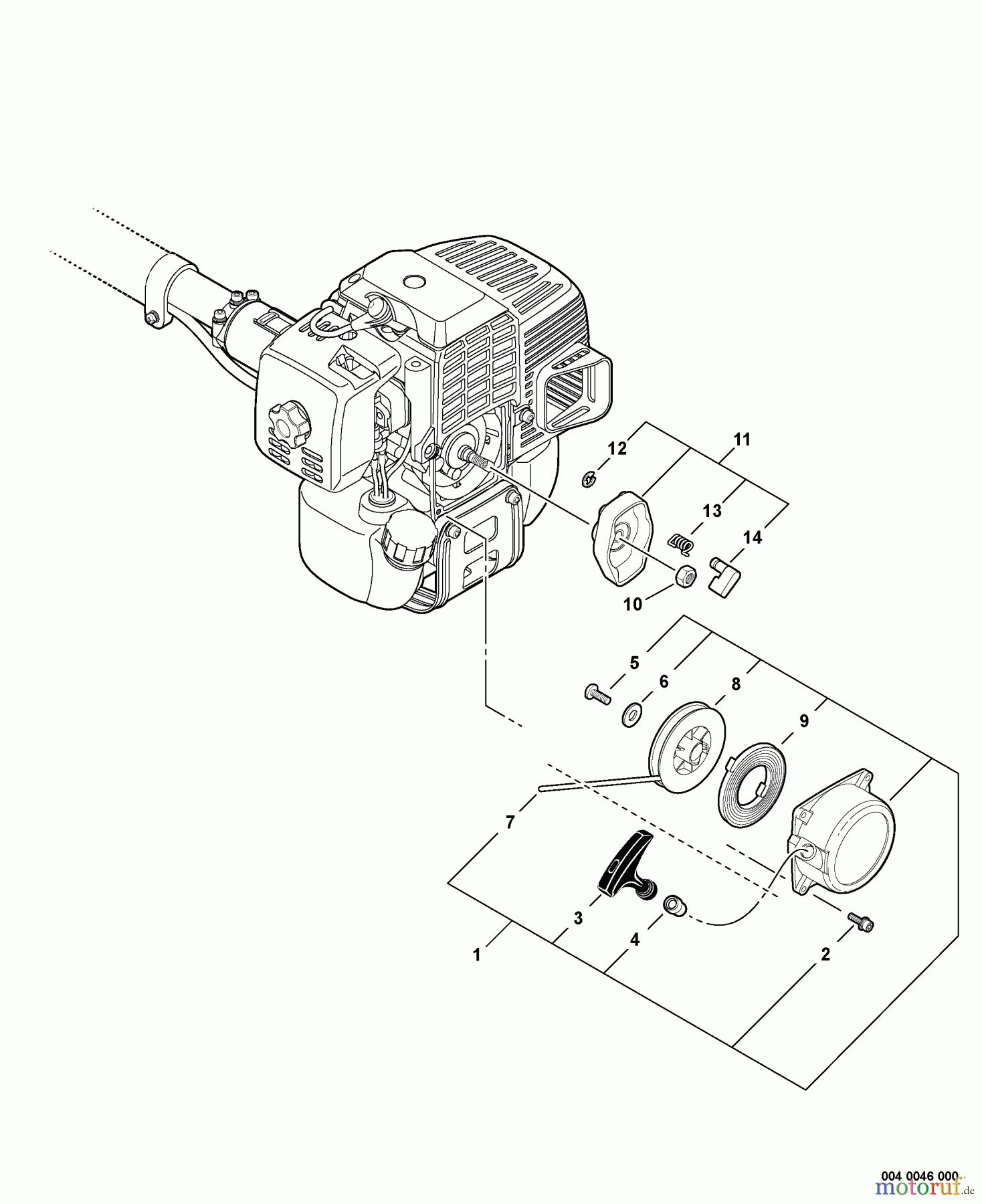 Echo Kantenschneider PE-311 - Echo Edger, S/N: S76012001001 - S76012999999 Starter