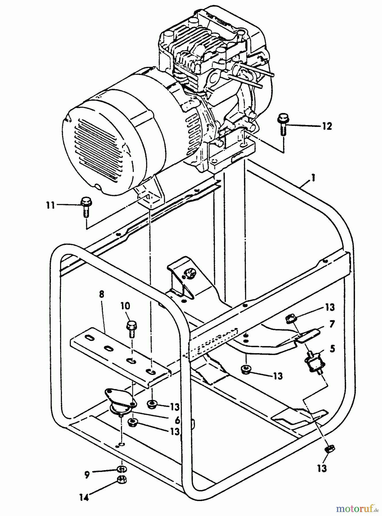 Echo Stromerzeuger EG-1500 - Echo Portable Generator, S/N: 00000 - 03796 Frame