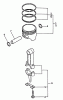 Echo EG-2300 - Portable Generator, S/N: 01001 - 03371 Ersatzteile Connecting Rod, Piston