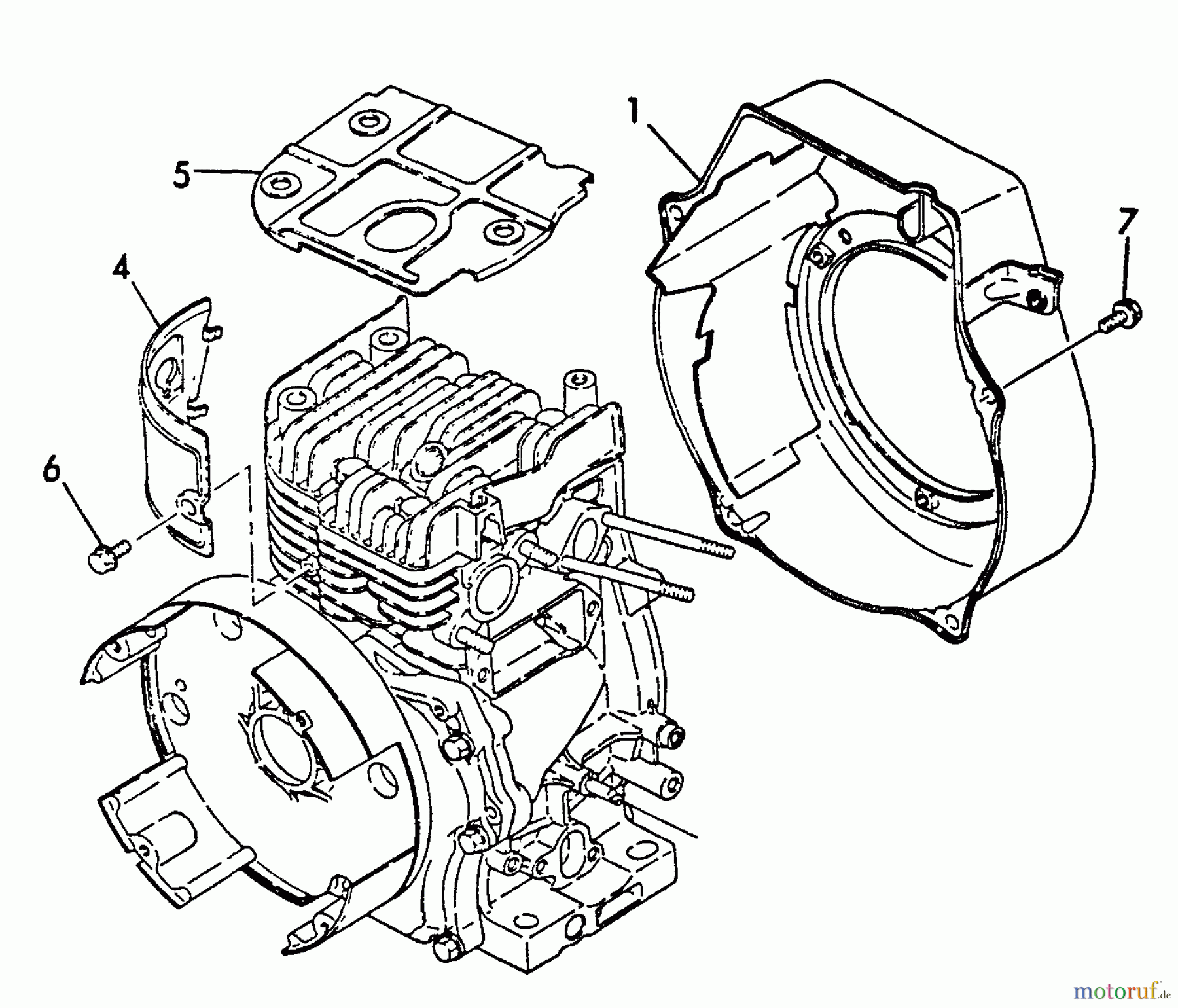 Echo Stromerzeuger EG-2300 - Echo Portable Generator, S/N: 01001 - 03371 Fan Housing