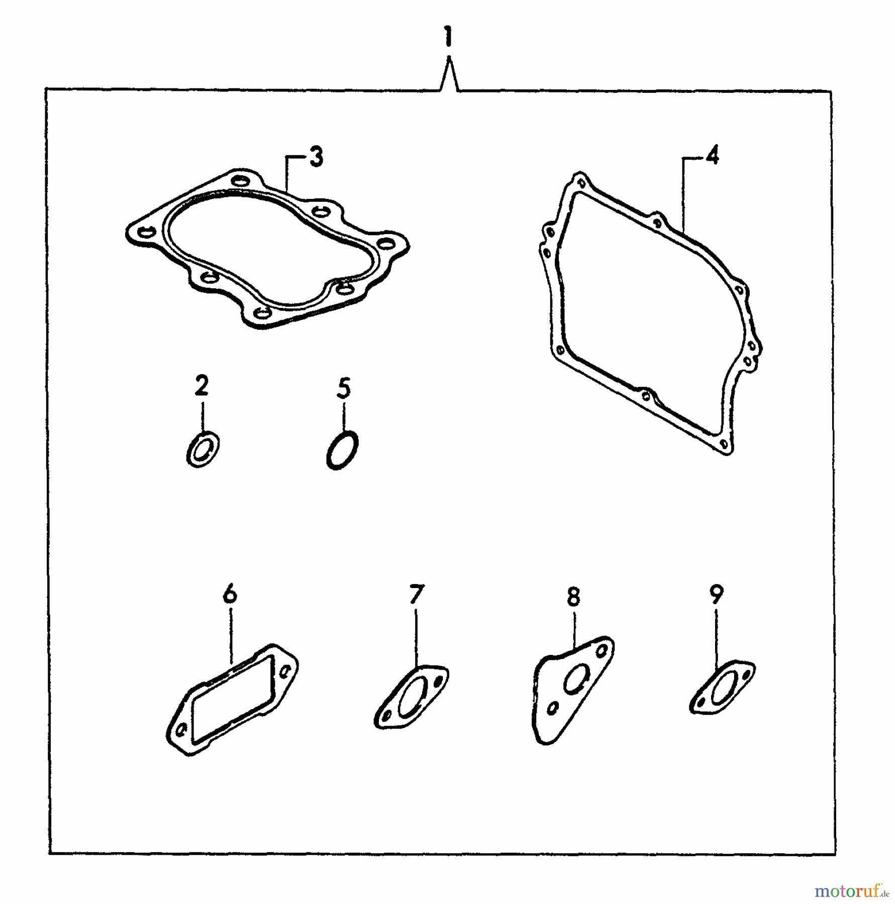 Echo Stromerzeuger EG-2300 - Echo Portable Generator, S/N: 01001 - 03371 Gasket Kit