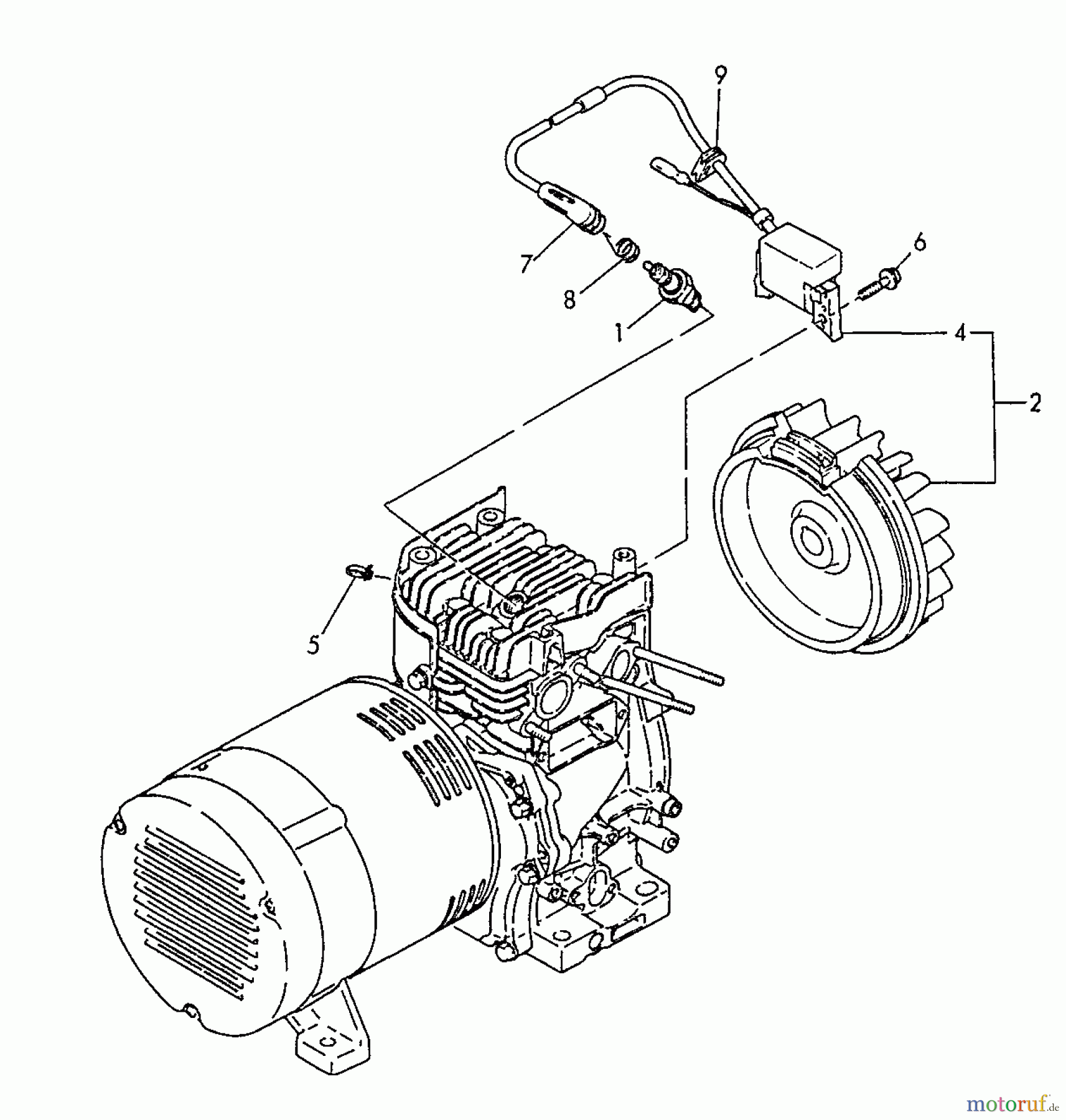 Echo Stromerzeuger EG-2300 - Echo Portable Generator, S/N: 03372 - 99999 Ignition, Stop Switch