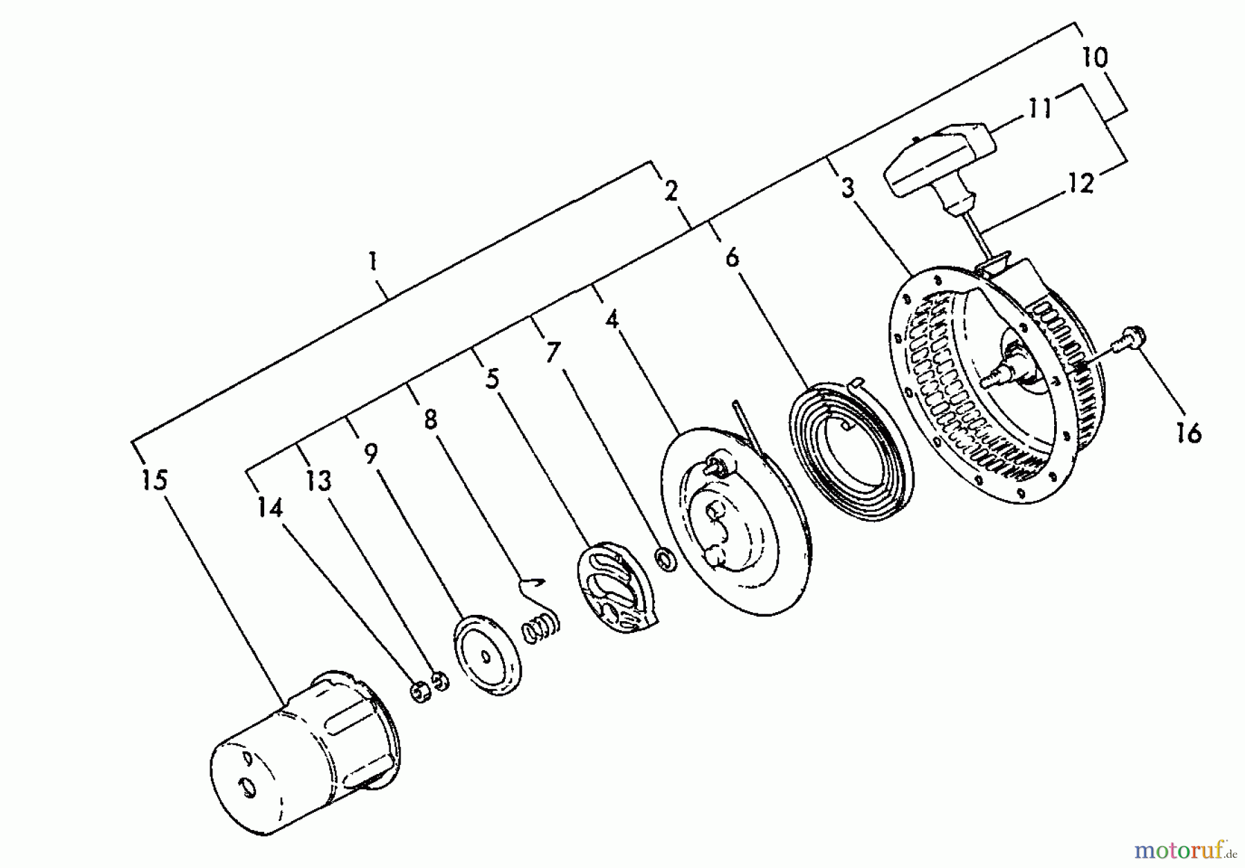 Echo Stromerzeuger EG-2300 - Echo Portable Generator, S/N: 03372 - 99999 Starter