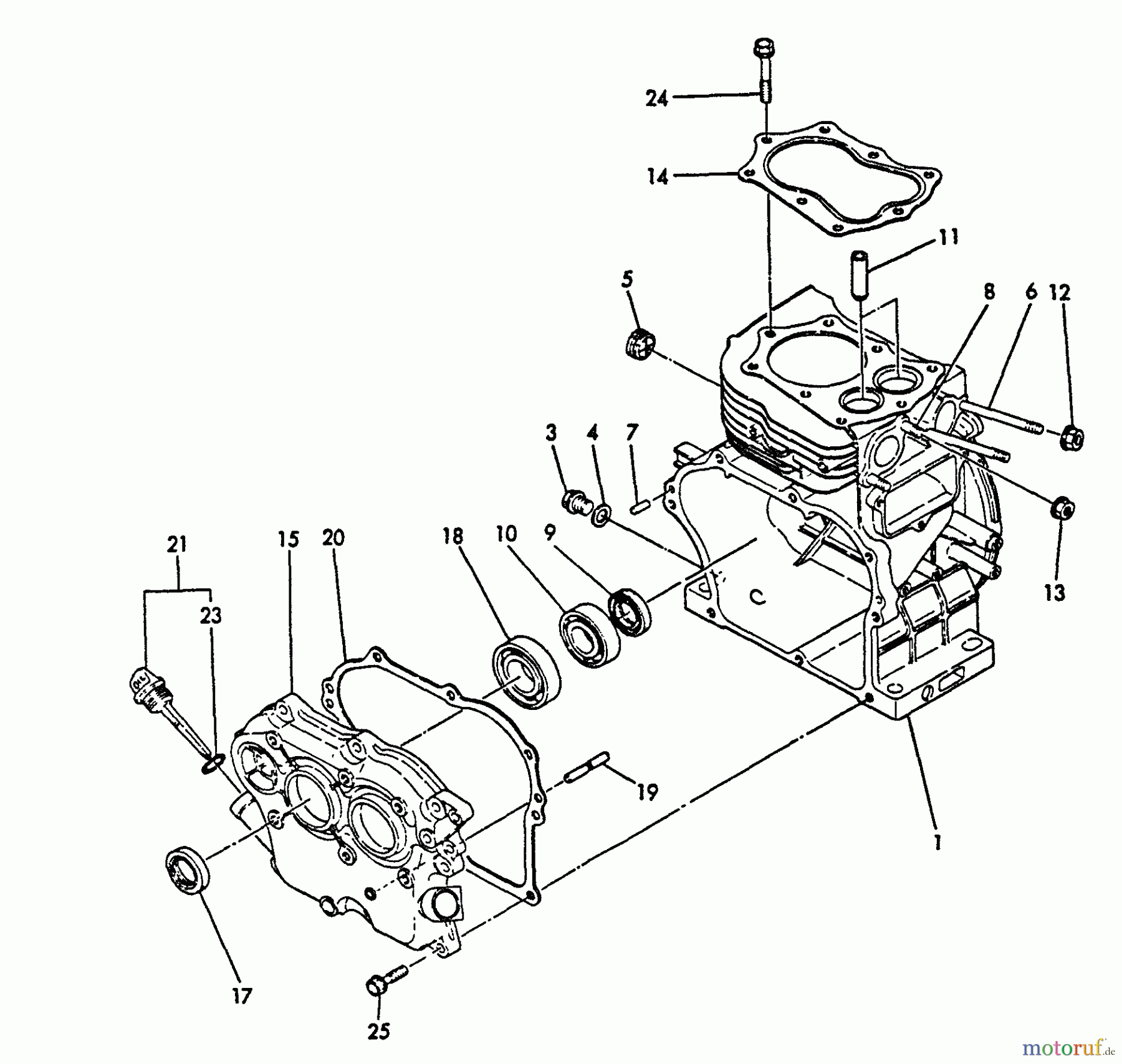 Echo Stromerzeuger EG-3500 - Echo Portable Generator, S/N: 00000 - 02737 Cylinder Body