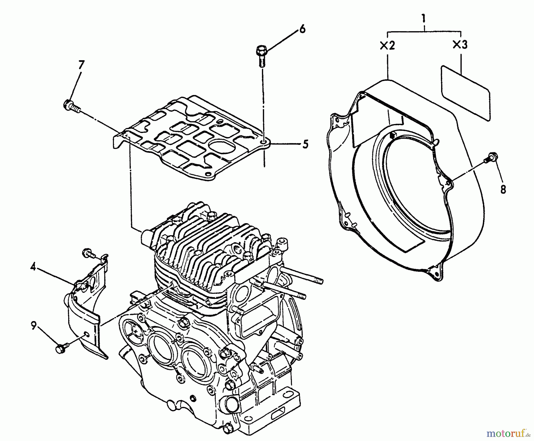  Echo Stromerzeuger EG-3500 - Echo Portable Generator, S/N: 00000 - 02737 Fan Housing