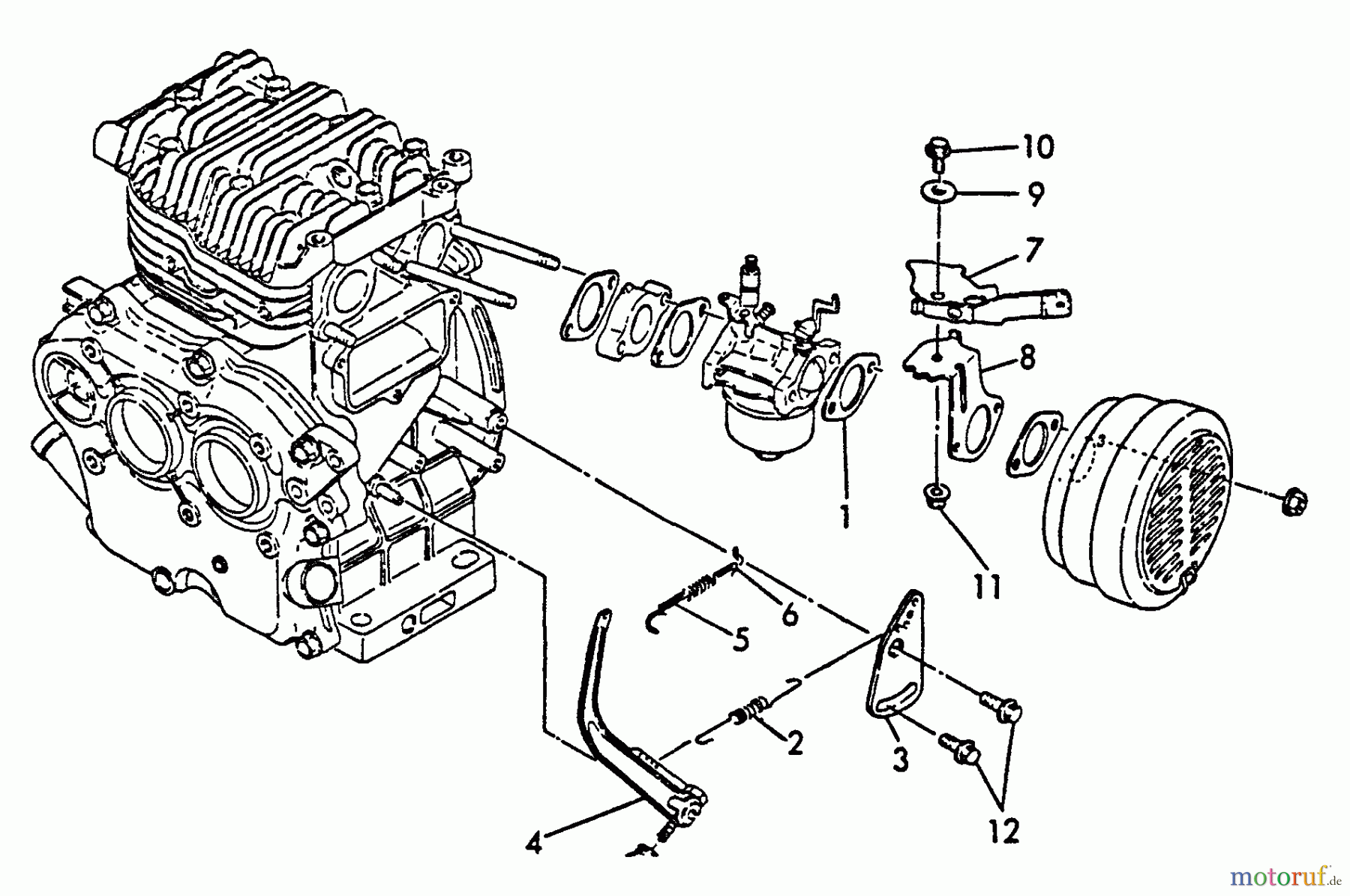 Echo Stromerzeuger EG-3500 - Echo Portable Generator, S/N: 00000 - 02737 Throttle Governor, Governor Lever
