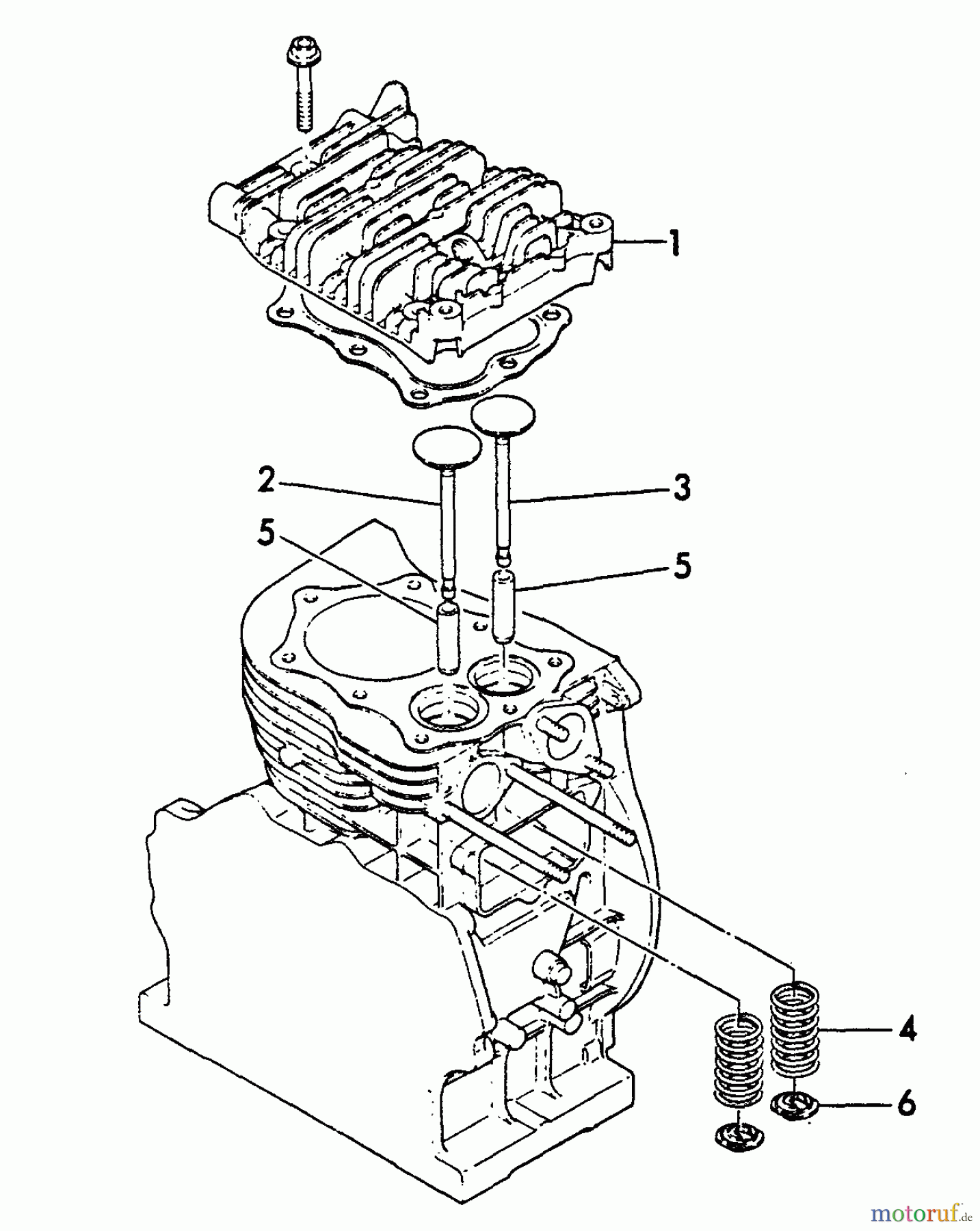 Echo Stromerzeuger EG-4300 - Echo Portable Generator, S/N: 00000 - 00845 Cylinder Head
