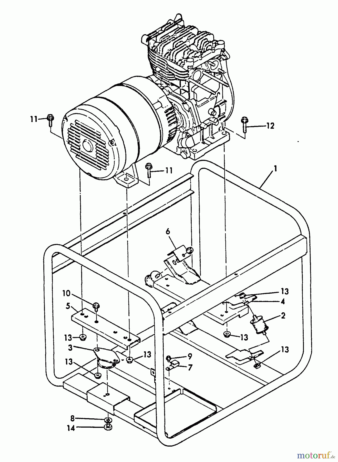 Echo Stromerzeuger EG-4300 - Echo Portable Generator, S/N: 00000 - 00845 Frame