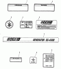 Echo EG-4300 - Portable Generator, S/N: 00000 - 00845 Ersatzteile LABELS