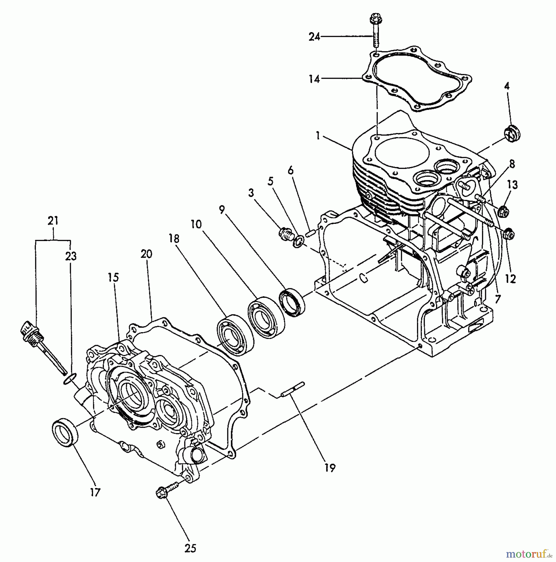  Echo Stromerzeuger EG-4300 - Echo Portable Generator, S/N: 00846 - 99999 Cylinder Block