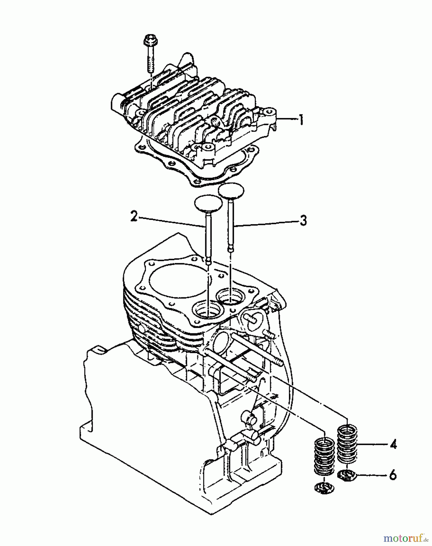 Echo Stromerzeuger EG-4300 - Echo Portable Generator, S/N: 00846 - 99999 Cylinder Head