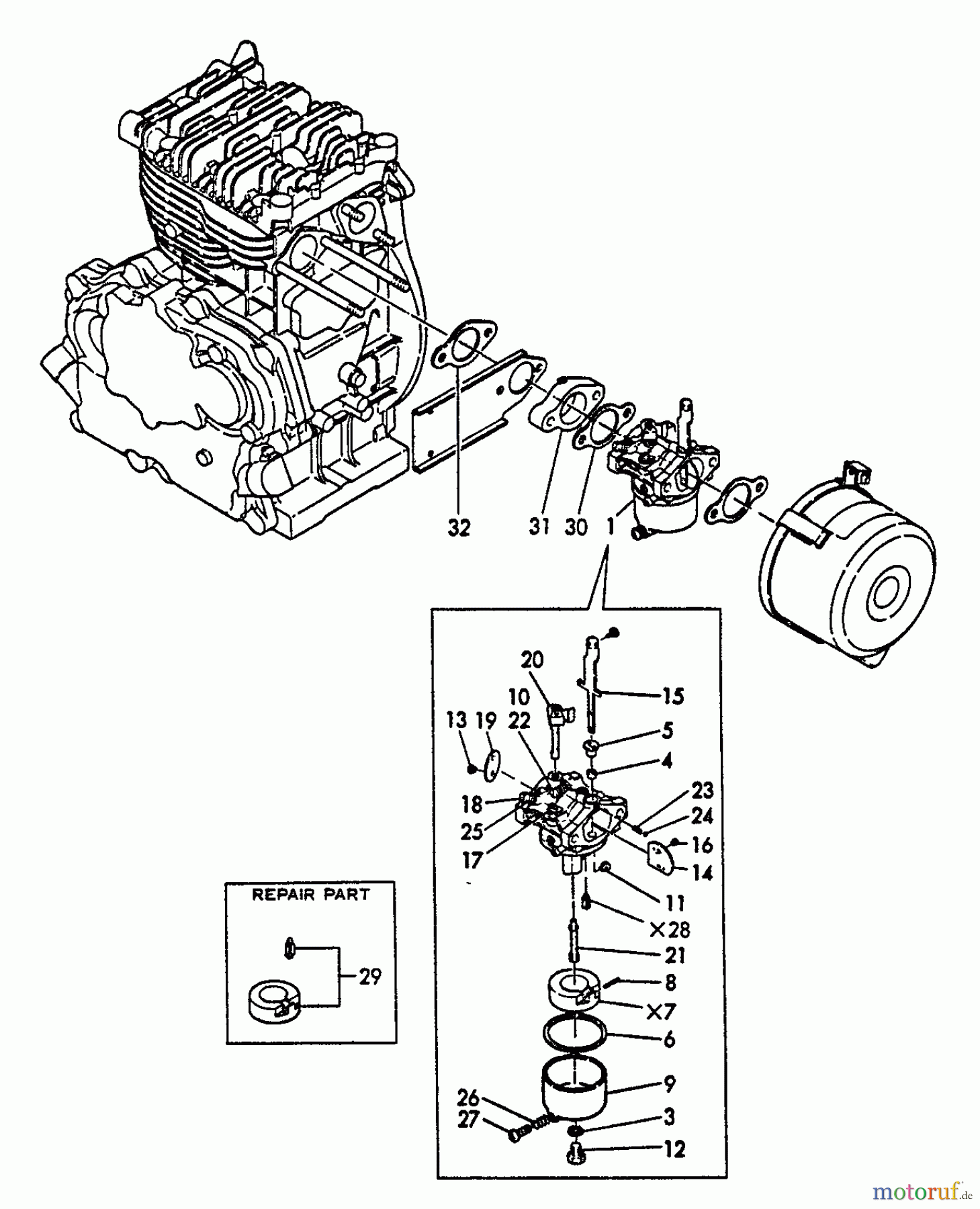 Echo Stromerzeuger EG-4300E - Echo Portable Generator Carburetor