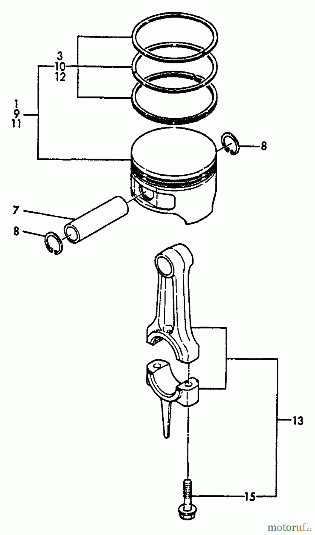 Echo Stromerzeuger EG-4300E - Echo Portable Generator Connecting Rod, Piston
